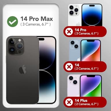 GONEZ for iPhone 14 Pro Max Case Silicone, Compatible with MagSafe, with Screen Protector + Camera Lens Protector, Liquid Silicone Shockproof Protective Phone 14 ProMax Case 6.7", Stone - Image 2