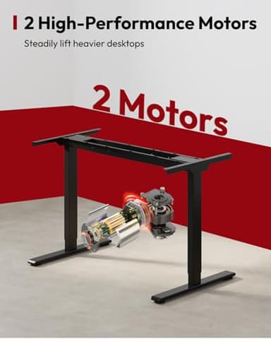 SANODESK Standing Desk Height Adjustable Electric Stand up Desk 71x32 Inches Sit Stand Home Office Desk with Splice Board, Black Frame/Black Top - Image 8