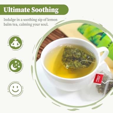 FullChea - Lemon Balm Tea Bag, 40 Teabags, 1.5g/bag - Premium Lemon Balm Herb - Melissa Officinalis - Non-GMO - Caffeine-free - Promotes Relaxation & Support Digestion, 40.0 Count - Image 4