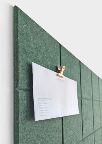 DECORITA Felt Bulletin Board Tiles | Modern Cork Board Alternative | Large Cork Boards for Walls | Aesthetic Felt Wall Panels for Office & Home Decor | Pinboard & Photo Board (12-Pack) | Tree - Image 2