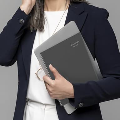 AT-A-GLANCE Planner 2024-2025 Academic, Monthly, 8-1/2" x 11", Large, Monthly Tabs, Flexible Cover, DayMinder, Charcoal (AYC47045) - Image 4