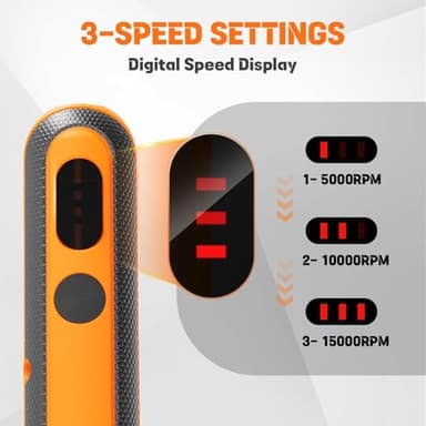 HARDELL Mini Cordless Rotary Tool kit 4V, 3 Variable Speeds Rotary Tool with 32pcs Accessories,Type-C Charging Power, for Engraving, Sanding, Grinding, Polishing, Etching, Diy Crafting - Image 4