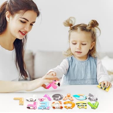 JOYIN Magnetic Letters, Animal Alphabet Fridge Magnets for Toddlers 3 4 5 Years Old, 26 Uppercase Refrigerator Magnets, Large Size ABC Educational Spelling Learning Toys for Kids - Image 7