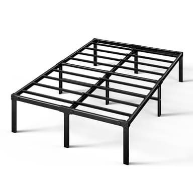 ZINUS Yelena 18 Inch Metal Platform Bed Frame, Steel Slat Support, No Box Spring Needed, Eco Friendly WonderBox(TM) Packaging, Easy Assembly, Black, Queen - Image 12