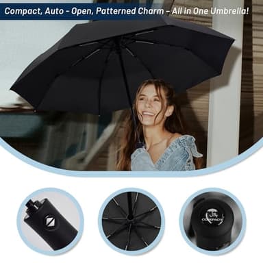SY COMPACT Travel Umbrella Windproof Automatic Umbrellas Small Compact UV Sun Protection Factory Outlet Umbrella - Image 8