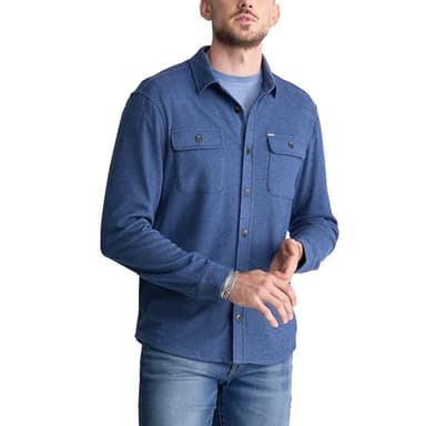 Buffalo David Bitton Men's Long Sleeve Button Down Blanket Shirt, Mirage - Image 1