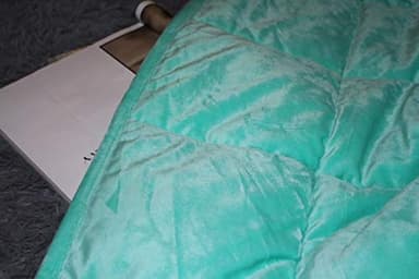 ALANSMA Reversible Weighted Blanket for All Season, Luxury Velvet, Warm and Cool, Adult 15Lb Green Weighted Blanket, Enjoy Sleeping Anywhere(Light Green,60"x80" 15lbs) - Image 3