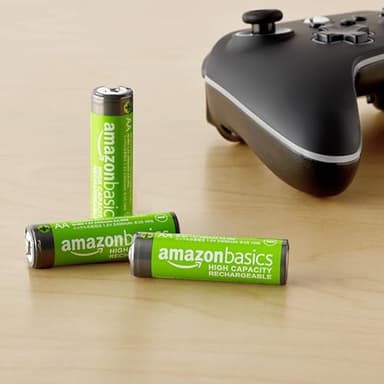 Amazon Basics 12-Pack Rechargeable AA NiMH High-Capacity Batteries, 2400 mAh, 1.2V, Recharge up to 400x Times, Pre-Charged - Image 4