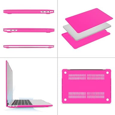 MOSISO Compatible with MacBook Pro 13 inch Case M2 2025, 2024, 2023, 2022-2016 A2338 M1 A2251 A2289 A2159 A1989 A1708 A1706, Plastic Hard Shell&Keyboard Cover&Screen Film&Storage Bag, Bright Rose - Image 5