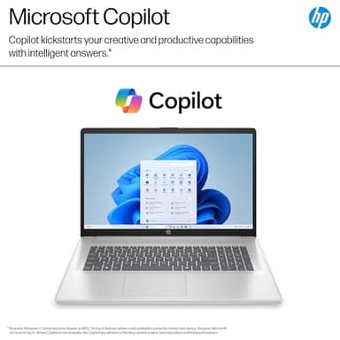 HP 2025 17-inch Laptop Computer - Intel 8-Core i3-N305, 17.3" HD+ Anti-Glare Display, Win 11 Pro, Ai Copilot, Numeric keypad, HDMI, Wi-Fi 6, for Business & Student, w/Accessories(32GB RAM | 1TB SSD) - Image 8