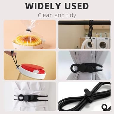 Data Cable Organizer, 2025 New Elastic Silicone Cable Straps Cord Organizer, Reusable Cable Ties Wire Organizer for Bundling and Fastening Earphone, Phone Charger (6 Pcs) - Image 5