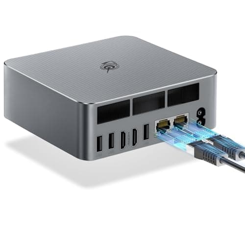 Beelink EQR5 Mini PC,AMD Ryzen 7 5825U Processor(8C/16T,up to 4.5GHz),16GB DDR4 RAM 500GB NVMe PCIE3.0x4 SSD,Mini Computer Support 4K Dual Screen Display/WiFi 6/BT5.2/Dual LAN/USB 3.0 - Image 1