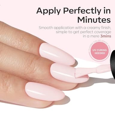 modelones Pink Gel Nail Polish, 15 ML Baby Pink Polish Light Soft Pastel Soap Nail Polish Soak Off Summer Nail Art Gel Design Manicure Salon DIY Home Gift for Women Girlfriend - Image 5