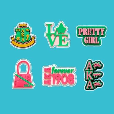 Sorority Shoe Charms for Croc, Sorority Shoe Decoration for Shoes Bracelet Wristband Clog Sandals Birthday Party Favors - Image 3