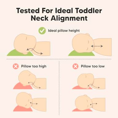 KeaBabies Toddler Pillow with Pillowcase, Jumbo 14X20 - Soft Organic Cotton Toddler Pillows for Sleeping - Machine Washable - Perfect for Travel, Toddler Bed Set (Space Drift) - Image 6