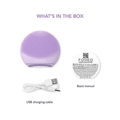 FOREO LUNA 4 go Face Cleansing Brush & Firming Massager - Premium Face Care - Enhances Absorption - Simple Skin Care Tools - For All Skin Types - Lavender - Image 2