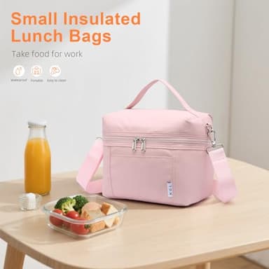 NOL Natural Organic Lifestyle Insulated Lunch Bags for Women Cooler Bag Lightweight Nylon Waterproof Lunch Box For Work - Image 2
