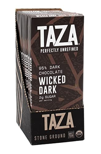 Taza Chocolate, 95% Wicked Dark Amaze Bar, 2.5 oz bars, case of 10 - Image 1