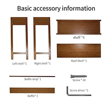 Suwoic Bamboo Shoe Rack Organizer, 5 Tier Shoe Shelf Storage Organizer, for Entryway, Hallway, and Closet (Brown-31.5) - Image 4