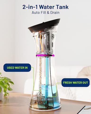 KAUGIC Upgraded Ear Wax Removal with One-Piece Waste Tank, Safe Ear Cleaner with Water Temperature Sensor, Effective Ear Irrigation Kit, IPX7, Slate Rose - Image 4