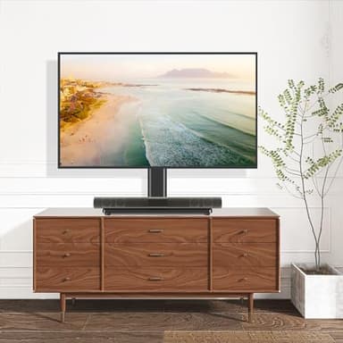 TVON Universal TV Stand Base, Swivel Table Top TV Stand for 20-43 inch TVs/Monitors with 4 Level Height Adjustment and Tempered Glass Base, Holds up to 88 Lbs, VESA 200x200mm - Image 7