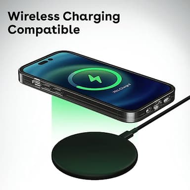 CASETiFY Compact iPhone 13 Pro Case [4 ft. 2X Military Grade Drop Protection/Slim/Lightweight] - Clouds - Clear Black - Image 6