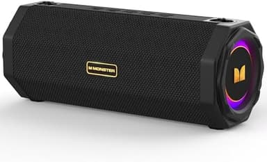 Monster Speaker S200 Wireless Portable Bluetooth Speaker, 24H Playtime, IPX6 Waterproof, 50W Stereo Sound, Bluetooth 5.4, Dual Bass Speakers, Perfect for Home, Parties, and Travel - Image 3