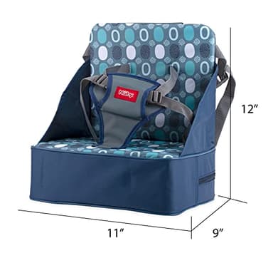 Nuby Easy Go Booster Seat - Travel Booster Seat for Babies and Toddlers - Holds Up to 35 Pounds - 9+ Months - Blue - Image 13