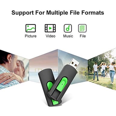 128GB Flash Drive Aiibe USB Flash Drive 128 GB Thumb Drive USB 2.0 Memory Stick Zip Drive Backup Jump Drive Single 128GB 128G USB Drive for PC Laptop - Image 7