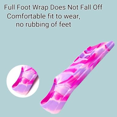 Swimming Training Fins,Kids Swim Fins,Comfortable Swimming Flippers Suitable for Children,Beginners,Girls,Boys,Adults (M, RedPinkPurple) - Image 5