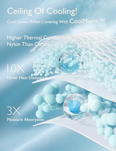 Momcozy Life CoolMurm Cooling Comforter for Hot Sleepers, Twin/Twin XL 68" x90” Soft Breathable Pregnancy Cooling Blanket, 3-Second Cooling, 8 Hours+ Stay Cool All Night, Deep Light Grey - Image 4