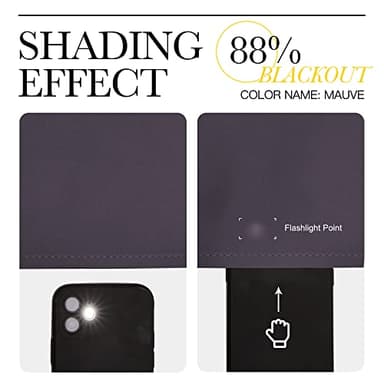 NICETOWN Bedroom Blackout Curtain Panels - (Greyish Purple Color) 52 x 108 Inch, 2 PCs, Insulating Energy Saving Solid Rod Pocket Blackout Drapes for Hall, Villa - Image 5