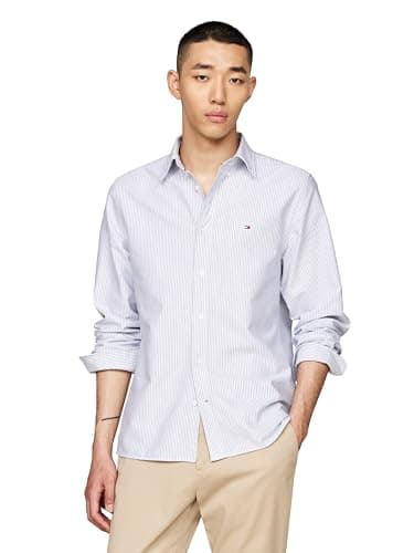 Tommy Hilfiger Men's Heritage Oxford Stripe Regular Long Sleeve Shirts - Image 1