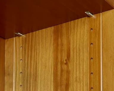 Camaflexi Shaker Style 6 Shelf Bookcase / Solid Wood / 72 inch Tall / Adjustable Shelving / Closed Back / Display Bookshelf for Living Room, Bedroom, Home and Office, Cherry - Image 10