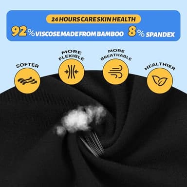 BAMBOO COOL Boys' Underwear Moisture-Wicking Brethable Boxer Briefs Soft Lightweight Tag-Free with Fly Pouch 6-Pack - Image 4