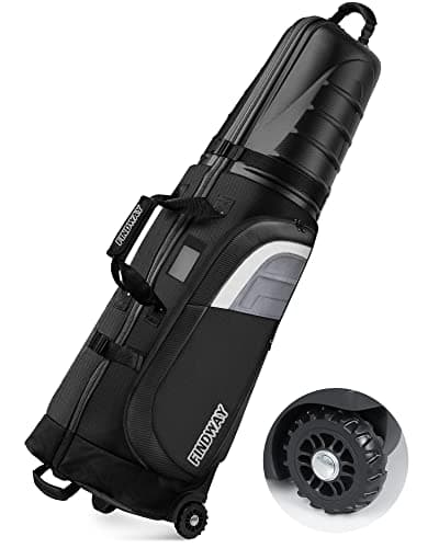 Findway Golf Travel Bags for Airlines with Wheels and ABS Hard Case Top, Protect Your Clubs, Waterproof 1680D Oxford Fabric and Oversize Tank Wheels, Lightweight and Easy to Maneuver - Image 1