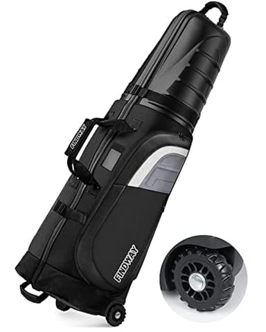 Findway Golf Travel Bags for Airlines with Wheels and ABS Hard Case Top, Protect Your Clubs, Waterproof 1680D Oxford Fabric and Oversize Tank Wheels, Lightweight and Easy to Maneuver - Image 1