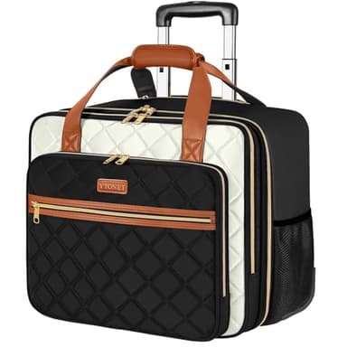 Ytonet Rolling Laptop Bag, Rolling Briefcase for Women, 17.3 Inch Laptop Bag with Wheels, Computer Bag with Wheels Laptop Case for Work Travel College Business Wife Mom Overnight Teacher - Image 1