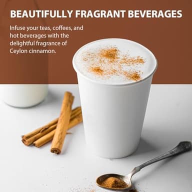 Soeos Ceylon Cinnamon Sticks 1 oz (28g) Pack of 3, Organic Cinnamon Sticks, Real Cinnamon farmed in Sri Lanka, Non-GMO, Cinnamon for Coffee, Baking, Cooking and Beverages - Image 4