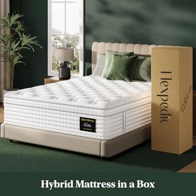 King Mattress, 14-Inch Luxury Hybrid Mattress, Fiberglass-Free Mattress in a Box with Gel-infused Memory Foam, Individual Pocket Spring for Motion Isolation-Edge Support,CertiPUR-US,10-Year Warranty - Image 8