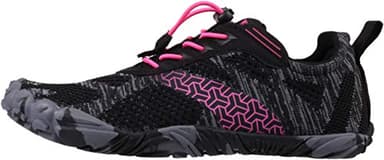 Joomra Women Minimalist Road Running Shoes for Ladies Size 7.5-8 Wide Treadmil Trekking Fitness Sport Sneakers Gym Antislip Toes Cycling Footwear Red 38 - Image 3