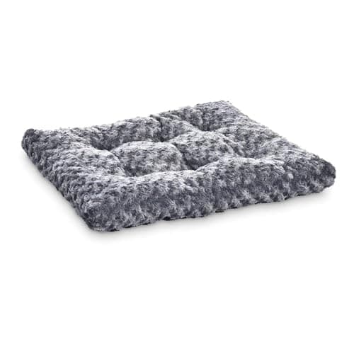 Amazon Basics Cat and Dog Bed and Crate Pad, Machine Washable, Indoor, 40 x 27 x 3.5 inches, Gray - Image 1
