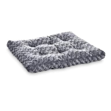 Amazon Basics Cat and Dog Bed and Crate Pad, Machine Washable, Indoor, 40 x 27 x 3.5 inches, Gray - Image 1