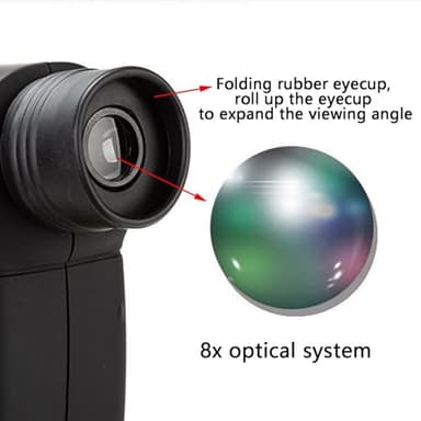 8X Long Range Listening Device, Bird Monocular Parabolic Microphone Long Range, Sound Amplifier Digital Recording Device Include Headphone, Visible Range Up to 300ft - Image 2