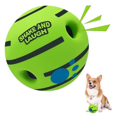 SHAKE AND LAUGH Dog Toys Ball, Interactive Dog Ball, Shaking with Gibbering Sound, for Training & Herding, S, 3.14 in (8 cm) - Image 1