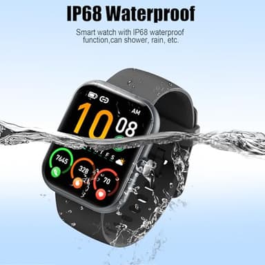 Smart Watch for Men Women, 1.96" Fitness Tracker Running Watch (Answer/Make Call), IP68 Waterproof, Pedometer, Sleep/Step/Activity/Heart Rate Monitor, 110+ Sport Modes Smartwatch for Adroid iOS Phone - Image 8