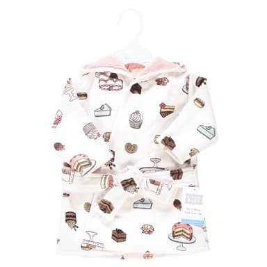 Hudson Baby Infant Girl Mink with Faux Fur Lining Pool and Beach Robe Cover-ups, Sweet Bakery, 6-12 Months - Image 2