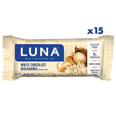 Clif, Bar Luna White Chocolate Macadamia 15 Count, 25.35 Ounce - Image 2