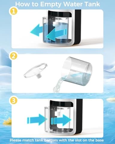 TABYIK Dehumidifiers for Home, 42oz Dehumidifier for Bathroom, Dehumidifiers for Room with Auto Shut Off, Auto Defrost Quiet Dehumidifiers for Bedroom Wardrobe Closet Trailer RV - Image 6