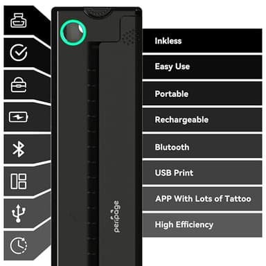 P90 Tattoo Stencil Printer, Wireless Thermal Tattoo Printers with Stencil Paper,Portable Tattoos Printer Compatible with Phone Pad and PC - Image 3